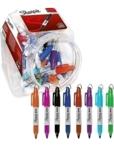 ROTULADOR PERMANENTE SHARPIE FINE MINI SURTIDO EXPOSITOR DE 72