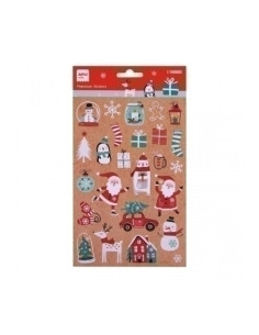 STICKERS APLI BOLSA 1h NAVIDAD KRAFT  18888