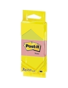 TACO NOTAS POST-IT 653 38X51 NEON PACK de 3