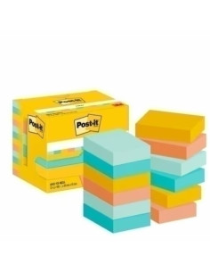 TACO NOTAS POST-IT 653 BEACHSIDE 38x51 PACK DE 12