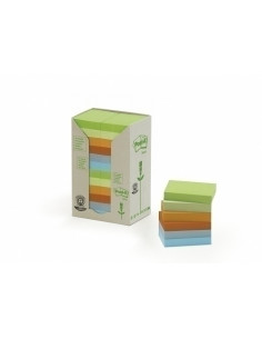 TACO NOTAS POST-IT RECICLADOS ARCOIRIS 6531RPT TORRE 24 BLOCS 100 HJS