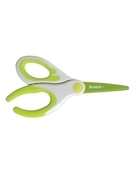 TIJERAS ESCOLARES SCOTCH ACERO INOXIDABLE HOJA 20 cm VERDE