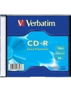 CD-ROM VERBATIM 700MB 52x SLIM 10 DATALIFE Incluye Canon LPI de 080 