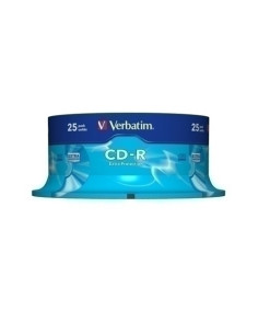 CD-ROM VERBATIM 700MB 52x SPINDLE 25 EXTRA PROTECCION Incluye Canon LPI de 200 