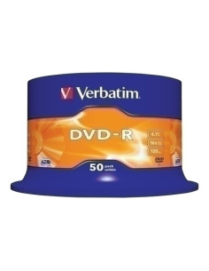 DVD -R VERBATIM 47GB 16x SPINDLE 50 Incluye Canon LPI de 1050 