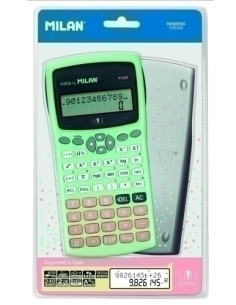 CALCULADORA CIENTIFICA MILAN 102 DIGITOS M240 SILVER 2 líneas