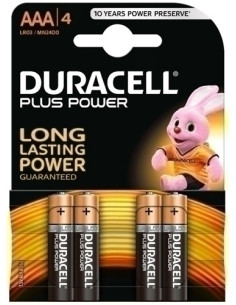 PILAS DURACELL AAA PLUS MN2400-LR03 BLISTER DE 4
