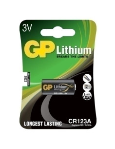 PILAS LITIO GP FOTO 123A 3 VOLTIOS B1 G077