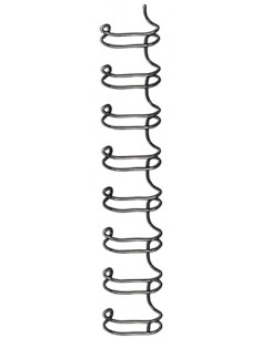 CANUTILLO metal WIRE-O FELLOWES 34 anillas paso 31  8 mm NEGRO CAJA de 100