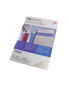 TAPA de ENCUADERNAR GBC A4 03 mm PP TRANSLUCIDA POLYCOVER CAJA de 100