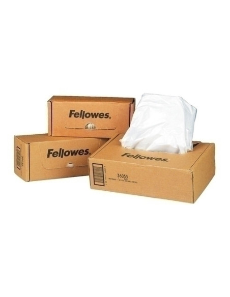 BOLSA para DESTRUCTORAS FELLOWES HASTA 165 LITROS PAQUETE DE 50