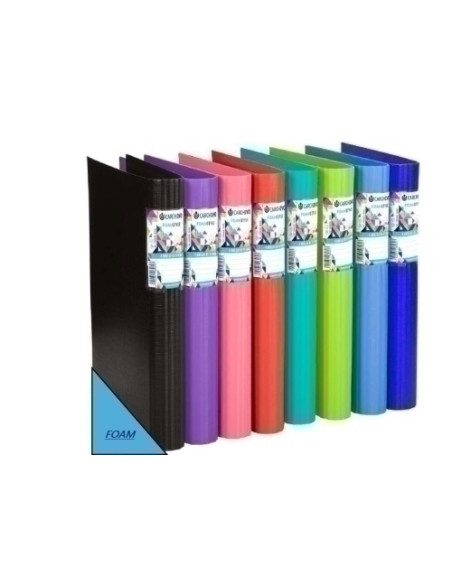 CARPETA de ANILLAS CARCHIVO FOAM STYLE POLIPROPILENO A4 4 anMIXTA 25mm SURTIDO 5 col