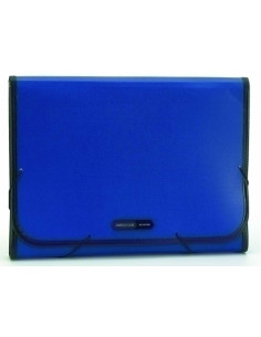 CLASIFICADOR ACORDEON DATABANK PP OPACO A4 12 DPTOSRIBETE y GOMAS AZUL
