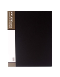 CARPETA FUNDAS TARIFARIO DATA BANK PP RIGIDO A4  20 F NEGRO