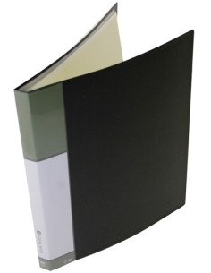 CARPETA FUNDAS TARIFARIO DATA BANK PP RIGIDO A4  60 F NEGRO