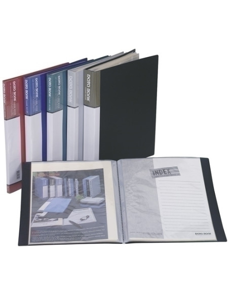 CARPETA FUNDAS TARIFARIO DATA BANK PP RIGIDO A4 100 F CCAJA NEGRO