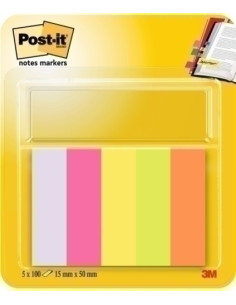 TACO NOTAS POST-IT 6705 15X50 COLORES NEON SUAVE 100 HOJAS pack 41
