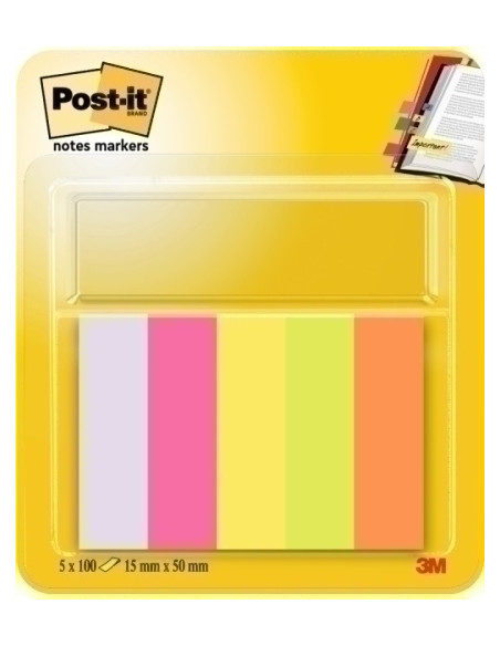 TACO NOTAS POST-IT 6705 15X50 COLORES NEON SUAVE 100 HOJAS pack 41
