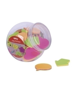 EXPOSITOR 45 CUBOS DE NOTAS ADHESIVAS APLI 75 x 75 mm SRTD