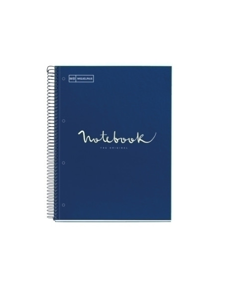 BLOC MIQUELRIUS EMOTIONS NOTEBOOK 5 microtapa EXTRA A5 120h 90g HORIZONTAL MARINO
