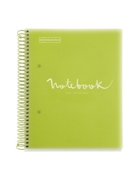 BLOC MIQUELRIUS EMOTIONS NOTEBOOK 5 microtapa PP A5 120h 90g CUADRIC5x5 LIMA