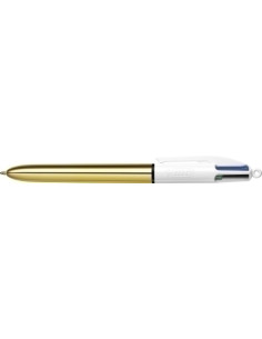 BOLIGRAFO de  4 COLORES BIC SHINE GOLD