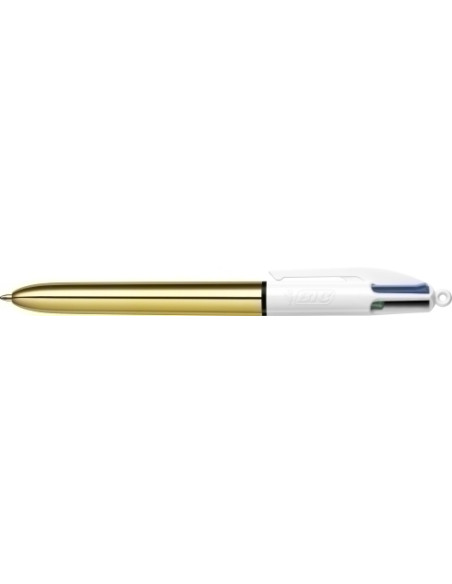 BOLIGRAFO de  4 COLORES BIC SHINE GOLD
