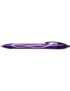 ROLLER GEL RT BIC GELOCITY QUICK DRY 07 mm  PURPURA