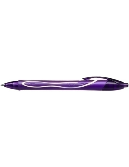 ROLLER GEL RT BIC GELOCITY QUICK DRY 07 mm  PURPURA