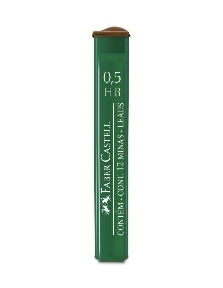 MINAS  FABER-CASTELL POLYMER 05 - HB TUBO de 12