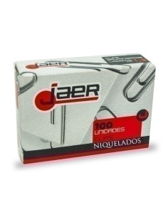CLIP JAER N3 42 mm LABIADO NIQUELADO CAJA de 100