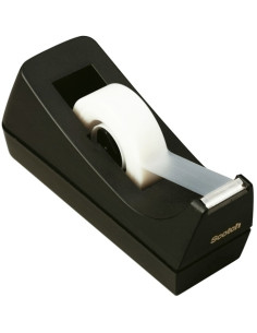 PORTARROLLOS SCOTCH NEGRO PARA ROLLOS 33 METROS