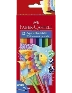 LAPICES ACUARELABLES FABER-CASTELL estuche de 12