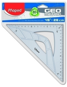 ESCUADRA GEOMETRIC MAPED 26 cm