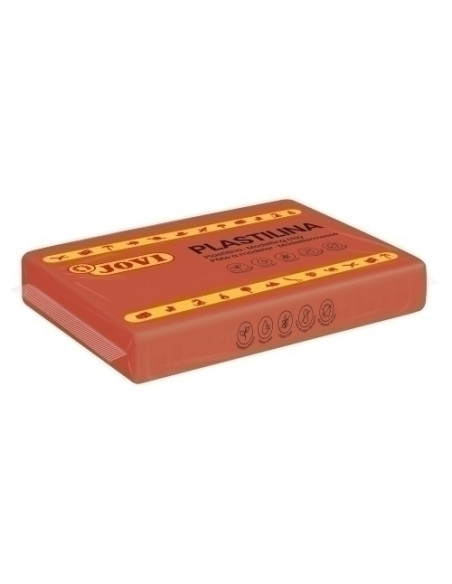 PLASTILINA JOVI 72 PASTILLA 350 gr MARRON CAJA DE 15