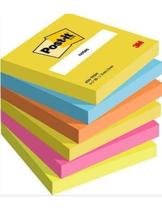 PACK 6 BLOCS DE NOTAS POST-IT ENERGETIC 76x76mm