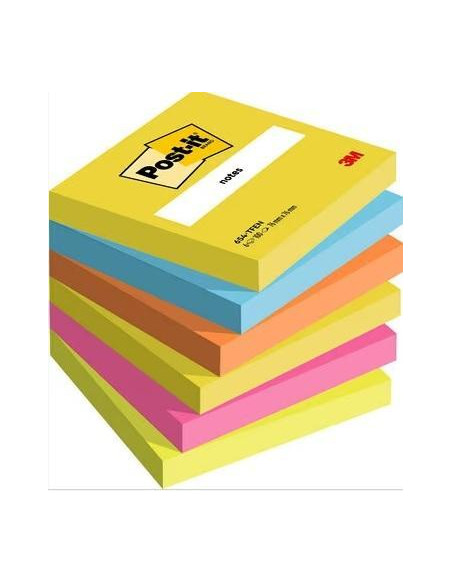 PACK 6 BLOCS DE NOTAS POST-IT ENERGETIC 76x76mm