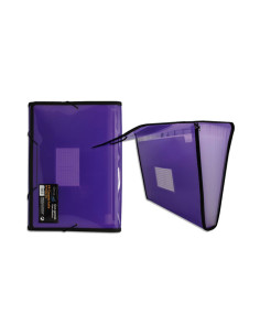 EXPOSITOR 10 CARPETAS OFFICE CLUB FRAME CON FUELLE Y GOMAS 2