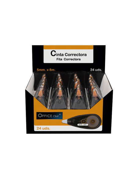 CINTA CORRECTORA OFFICE CLUB MINI 5mm x 8m