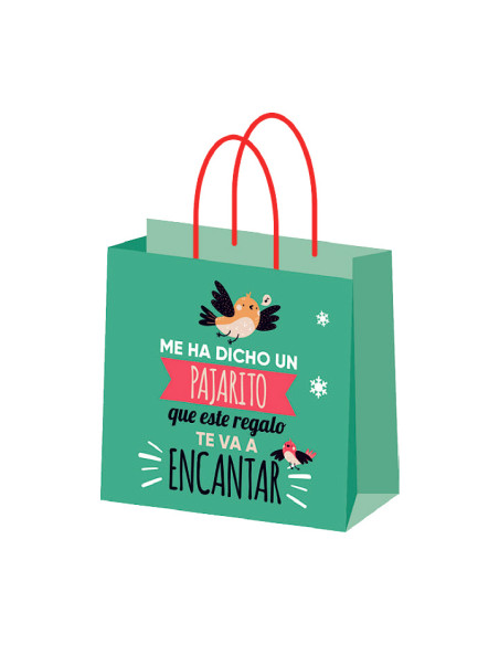 CAJA 25 BOLSAS DE NAVIDAD CELULOSA CON MENSAJE