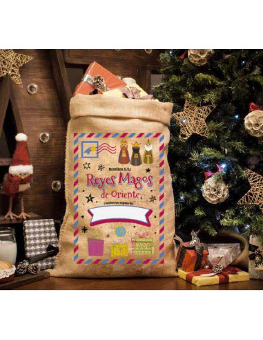 CAJA 6 SACOS PARA REGALOS REYES MAGOS 50x70cm