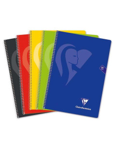 PACK 5 CUADERNOS CLAIREFONTAINE MIMESYS F COLORES VIVOS TAPA BLANDA
