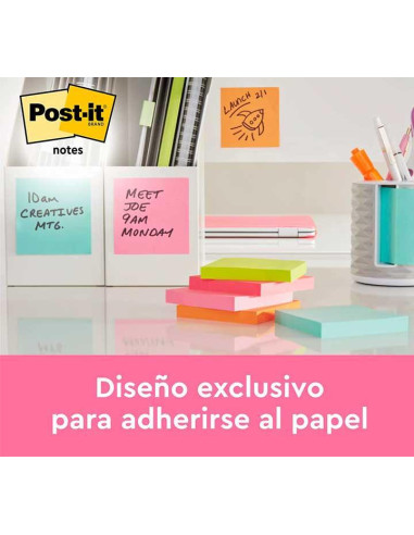 PACK 6 BLOCS NOTAS POST-IT 76x76mm