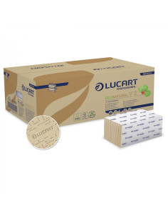 CAJA 20 PAQUETES DE 190 TOALLAS SECAMANOS LUCART ECONATURAL V2