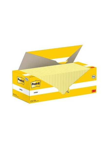 CAJA 186 BLOCS NOTAS REPOSICIONABLES POST-IT 76x127mm