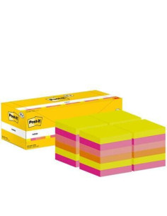 CAJA 186 BLOCS NOTAS REPOSICIONABLES POST-IT 76x76mm COLORES