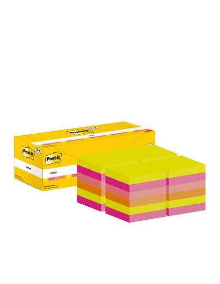 CAJA 186 BLOCS NOTAS REPOSICIONABLES POST-IT 76x76mm COLORES