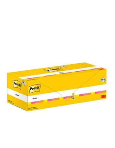 CAJA 186 BLOCS NOTAS REPOSICIONABLES POST-IT 76x76mm COLORES