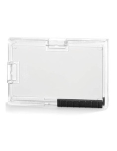DURABLE IDENTIFICADOR PUSHBOX DUO SOPORTE PARA 1 TARJETAS 54X87MM PLÁSTICO TRANSPARENTE