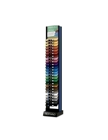 CARTULINA A4 FABRIANO 220g LISORUGOSO EXPOSITORCONTENIDO 7500 uds 300x25 colores
